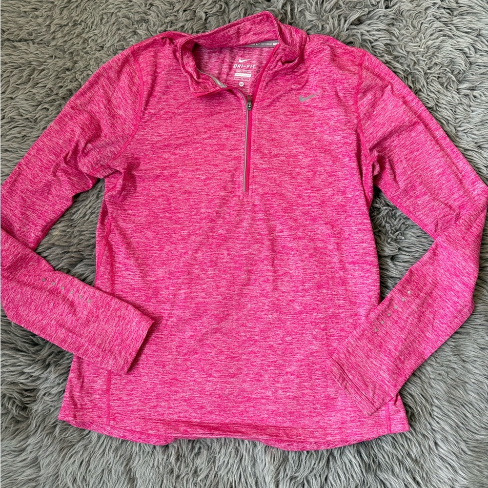 Nike Fuchsia Quarter-Zip Top